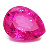Chatham Pear Shaped Pink Sapphire